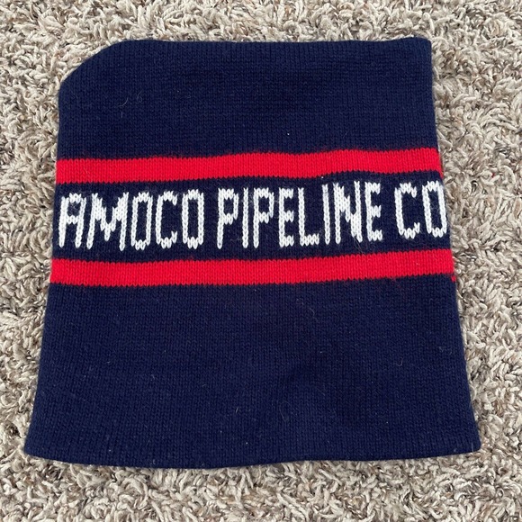 Vintage Amoco Pipeline Co Knit Beanie VTG NWOT - Picture 2 of 8